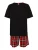 DIESEL Pyjama kort ‘KIT-COLIN’  crème / rood / zwart