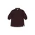 LEVV corduroy korte blousejurk met borduursels en print – donkerbruin