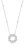 Orphelia ‘Onyx’ Dames 925 Sterlingsilver Ketting met Hanger – Zilver ZH-7127