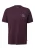 QS Shirt  aubergine / wit