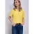 Street One Dames Blouse met gespleten hals en omslag in Geel