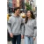 TRENDYOL MAN Heren Grijs Colorblock Lang Oversized Sweatshirts