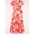 Topvintage exclusive ~ Layla hibiscus cross over jurk in oranje