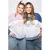 S.Oliver x Heidi Klum sweater met tekst – roze/lichtoranje