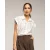 Blouse met korte mouwen en geborduurde bies