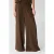 Shoeby wide leg high waist casual broek bruin