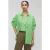 ZENGGI Wide Organic Cotton Shirt Grass Green
