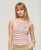 Superdry Vrouwen Essential Logo Racer Hemdtopje met Strepen Rood