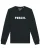 Watapparel Sweatshirt ‘ Fesch ‘  zwart / wit