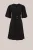 WE Fashion – Dames jersey jurk met ballonmouwen – Regular fit – Zwart – Viscose –
