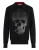 Round Neck Pullover Degrade Skull Strass Skull Strass