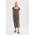 Bloemrijke Off-Shoulder Midi-Jurk met Zijsplit