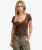 Athletic Essentials Top Slanke Pasvorm Brown