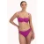 Cyell voorgevormde strapless bandeau bikinitop fuchsia
