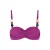 Cyell voorgevormde strapless bandeau bikinitop fuchsia