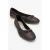 Copos Leren Strik Neus Ballerina