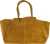 ZUSSS Tas suede Shopper Camel dames