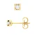 Oorbellen 0,15 Solitaire Diamond 18K Yellow Gold Cts