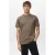Mango Man slim T-shirt bruin