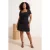 Trendyol Curve Dames Zwart Effen Kort / Mini Kort Casual A-lijn Grote maten Jurk