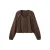 MANGO TEEN rechtvallende blousetop met pailletten – bruin