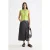 Scotch & Soda Workwear Midi Skirt With Front Slit Charcoal Art