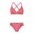 Protest voorgevormde triangel bikini PRTBOOGIE met ribstructuur roze