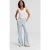 Karl Lagerfeld Fluid Satin Tailored Pants Cashmere Blue