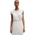 Boss Damesblouse met sleutelgat en normale pasvorm en ruches (Wit)