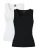 PIECES Top ‘PCAmelia’  zwart / wit
