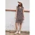Street One Studio Dames Knielange chiffon jurk met print in Paars