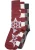 Urban Classics Sokken ‘Christmas Snowflakes’  blauw / grijs / bourgogne / wit
