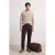 TRENDYOL MAN Heren Bruin Effen Essential Fit Normale taille Jeans