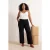 Trendyol Curve Dames Zwart Effen Recht Hoge taille Grote maten Jeans