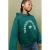 Mango Kids sweater met tekst – groen
