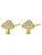 Hey Happiness Oorbellen ‘Magic Toadstool’  goud