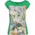 Boothals Top met bloemenprint in Groen