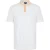 Boss Herenpoloshirt met korte mouwen en contrasterende details (Wit)