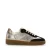 Manfield leren sneakers goud/bruin