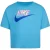 Nike Meisjes Futura T-shirt met digitale opdruk (Blauw/roze)