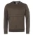 Lyle & Scott kaki herentrui met lange mouwen, ronde hals en ritszak ML1425V W123