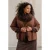 Yest Curve Plus Size suèdelook jas – bruin