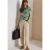 Shirt met hangende schouder en print
