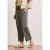 Street One Dames Straight Legs broek in paper touch stof in Groen
