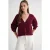 Textuur V-hals Knopen Cardigan