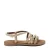 Lazamani leren sandalen goud