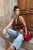 TRENDYOLMİLLA Dames Bruin Effen Mouwloos Regular fit Blouses