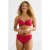 BEACHWAVE omslag bikinibroekje met lurex en textuur rood