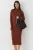 Geribbelde Coltrui Bodycon Brei Jurk
