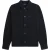 Fred Perry Effen Zwarte Twill Overhemjas